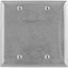 Bryant Electric - Wall Plates Wall Plate Type: Blank Wall Plate Color: Metallic - Americas Industrial Supply