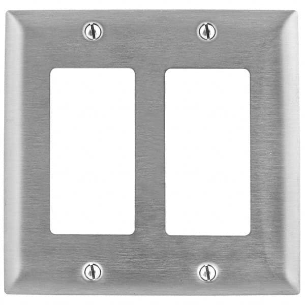 Bryant Electric - Wall Plates Wall Plate Type: Outlet Wall Plates Color: Metallic - Americas Industrial Supply