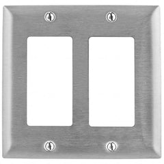 Bryant Electric - Wall Plates Wall Plate Type: Outlet Wall Plates Color: Metallic - Americas Industrial Supply