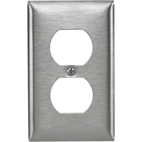 Bryant Electric - Wall Plates Wall Plate Type: Outlet Wall Plates Color: Metallic - Americas Industrial Supply