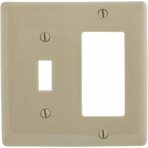 Bryant Electric - Wall Plates Wall Plate Type: Combination Wall Plates Color: Ivory - Americas Industrial Supply