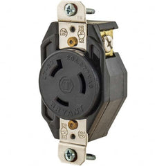 Twist Lock Receptacles; Receptacle/Part Type: Receptacle; Gender: Female; NEMA Configuration: L7-20R; Flange Style: No Flange; Amperage: 20 A; Voltage: 277 V ac; Number Of Poles: 2; Number Of Wires: 3; Maximum Cord Diameter: 16.60 mm; Resistance Features: