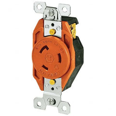 Twist Lock Receptacles; Receptacle/Part Type: Receptacle; Gender: Female; NEMA Configuration: L6-30R; Flange Style: No Flange; Amperage: 30 A; Voltage: 250 V ac; Number Of Poles: 2; Number Of Wires: 3; Maximum Cord Diameter: 24.10 mm; Resistance Features: