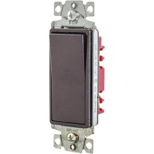 Bryant Electric - Wall & Dimmer Light Switches Switch Type: NonDimmer Switch Operation: Rocker - Americas Industrial Supply