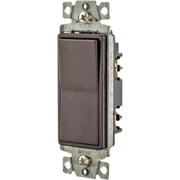 Bryant Electric - Wall & Dimmer Light Switches Switch Type: NonDimmer Switch Operation: Rocker - Americas Industrial Supply