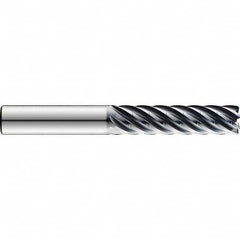 SGS - 3/8", 1-1/8" LOC, 3/8" Shank Diam, 3-1/4" OAL, 7 Flute Solid Carbide Square End Mill - Americas Industrial Supply