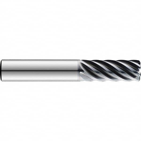 SGS - 3/8", 1-1/8" LOC, 3/8" Shank Diam, 3-1/4" OAL, 7 Flute Solid Carbide Square End Mill - Americas Industrial Supply