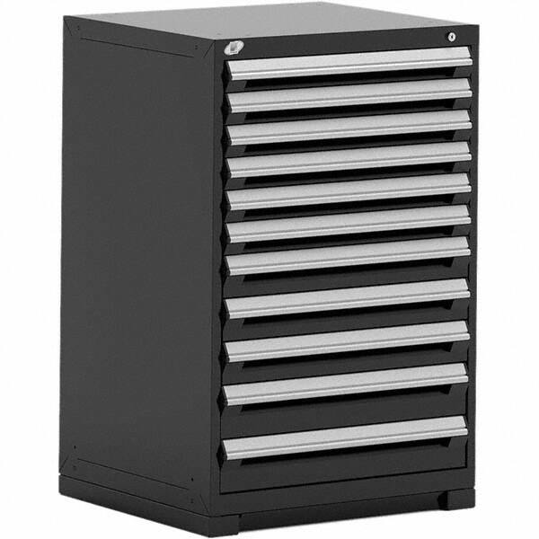 Rousseau Metal - 11 Drawer Black Steel Modular Storage Cabinet - Americas Industrial Supply