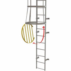 TRI-ARC - Ladder Accessories Type: Door For Use With: Tri-Arc Fixed Yellow Steel Cage Ladders - Americas Industrial Supply