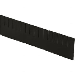 LEWISBins+ - 20-1/4" High, Black Bin Divider - Use with DC3080, Long Side Measures 7.4" Tall - Americas Industrial Supply