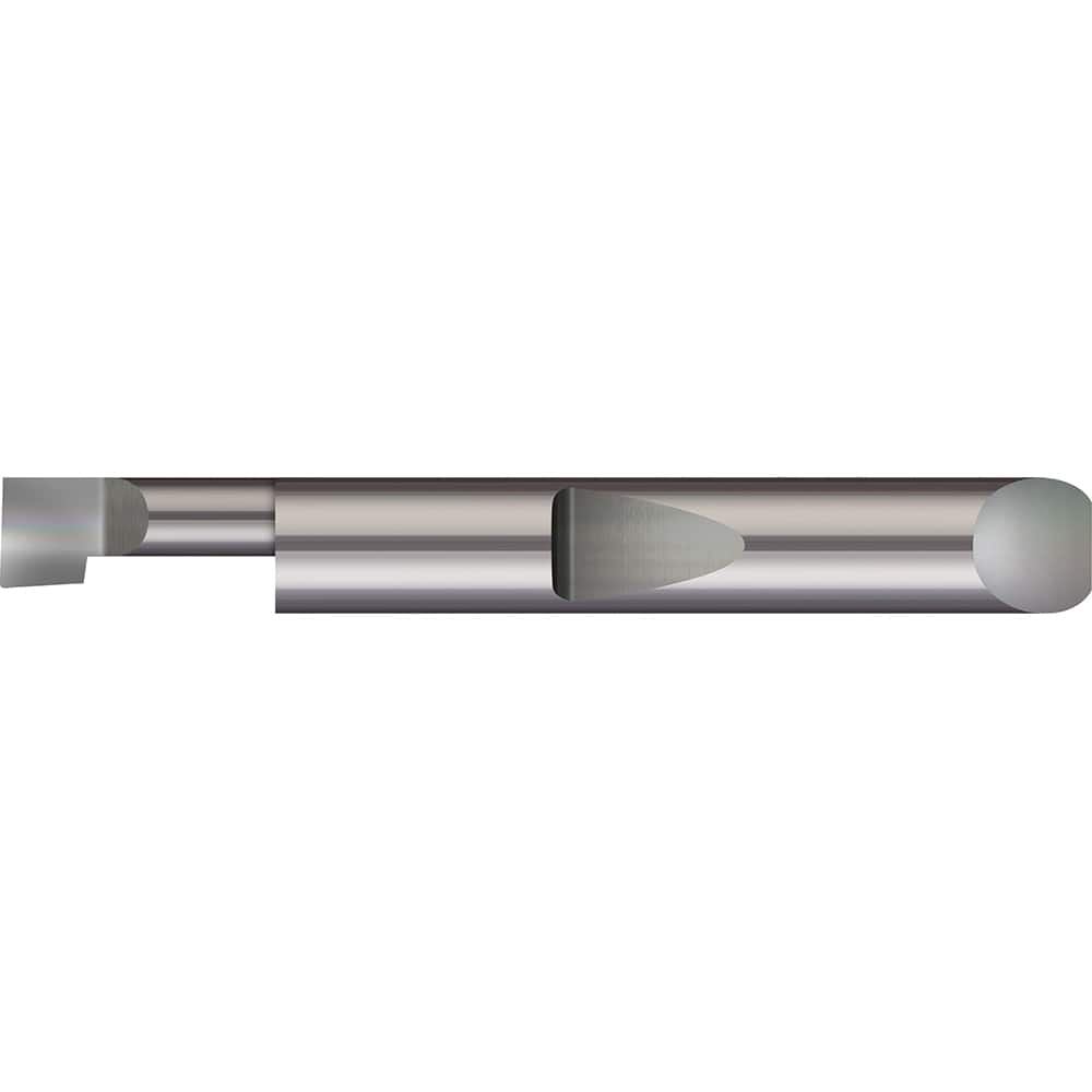 Boring Bar: 0.49″ Min Bore, 1-1/2″ Max Depth, Right Hand Cut, Solid Carbide 1/2″ Shank Dia, 3″ OAL, 0.005″ Corner Radius