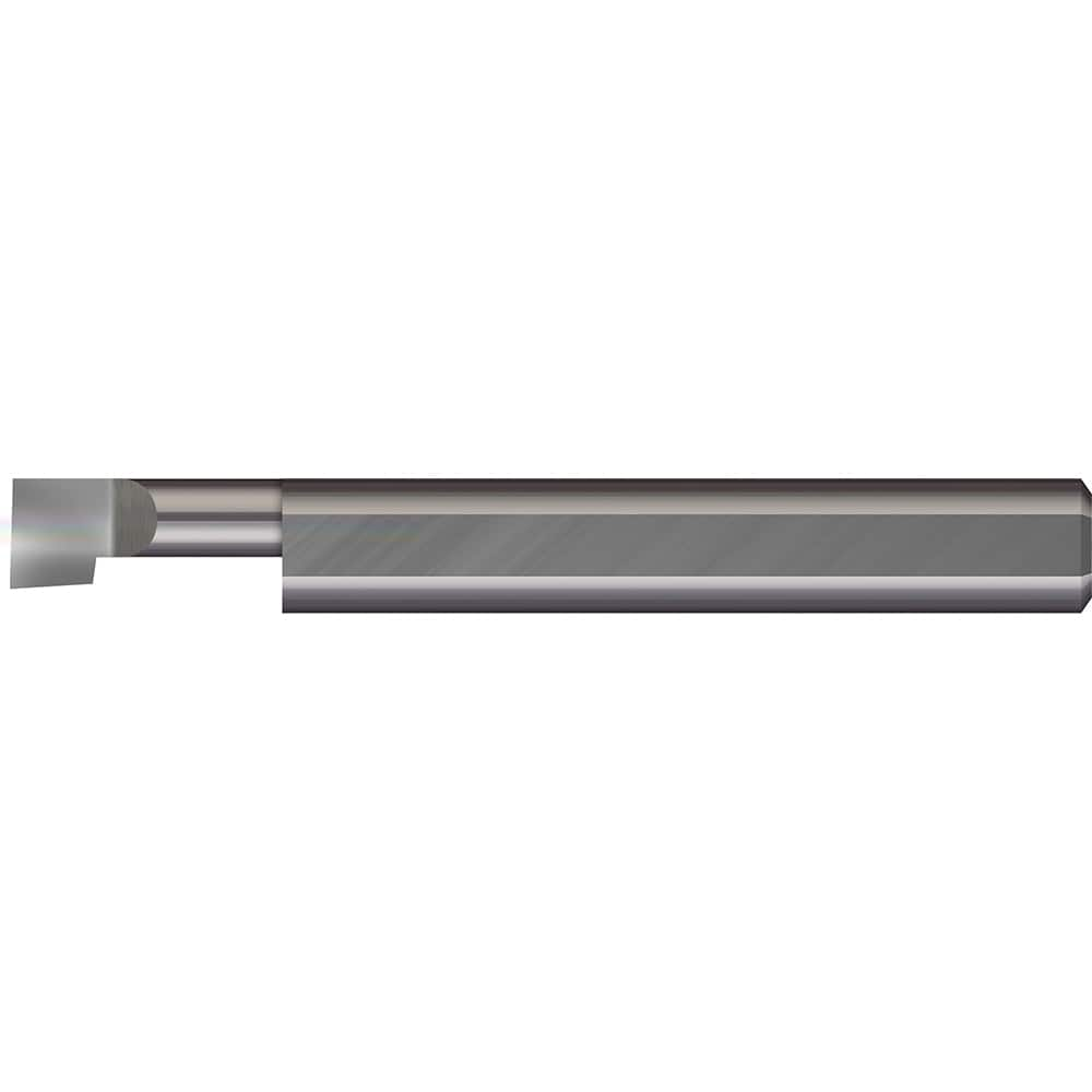 Boring Bar: 0.18″ Min Bore, 1-1/2″ Max Depth, Right Hand Cut, Solid Carbide 1/4″ Shank Dia, 2-1/2″ OAL