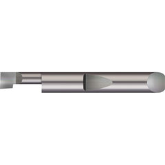 Boring Bar: 0.1″ Min Bore, 0.3″ Max Depth, Right Hand Cut, Solid Carbide 3/16″ Shank Dia, 1-1/2″ OAL