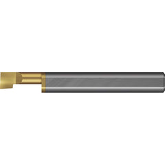 Boring Bar: 0.08″ Min Bore, 13/64″ Max Depth, Right Hand Cut, Solid Carbide 1/8″ Shank Dia, 1-1/2″ OAL, 0.003″ Corner Radius