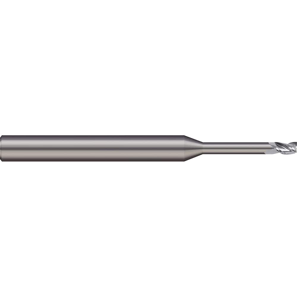 Micro 100 - Square End Mills; Mill Diameter (Decimal Inch): 0.0100 ; Length of Cut (Inch): 1/64 ; Length of Cut (Decimal Inch): 0.0150 ; Material: Solid Carbide ; Finish/Coating: Uncoated ; Shank Diameter (Inch): 1/8 - Exact Industrial Supply