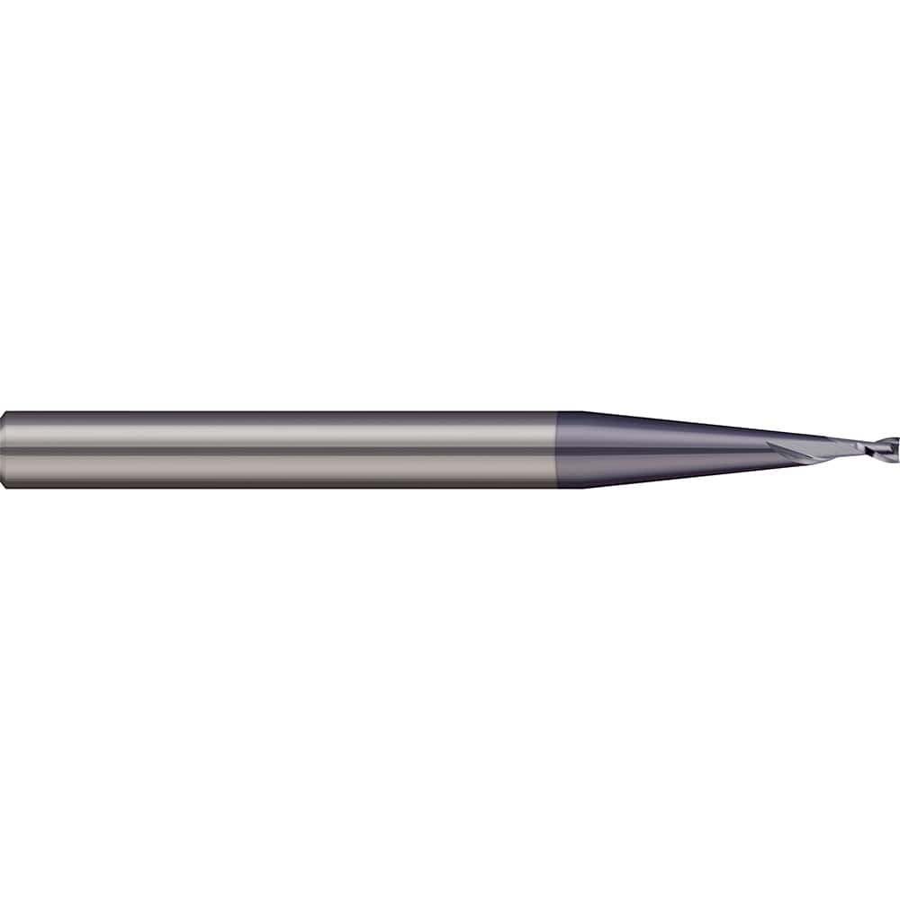 Micro 100 - Square End Mills; Mill Diameter (Decimal Inch): 0.0500 ; Length of Cut (mm): 1.9000 ; Length of Cut (Decimal Inch): 0.0750 ; Material: Solid Carbide ; Finish/Coating: AlTiN ; Shank Diameter (Inch): 1/8 - Exact Industrial Supply