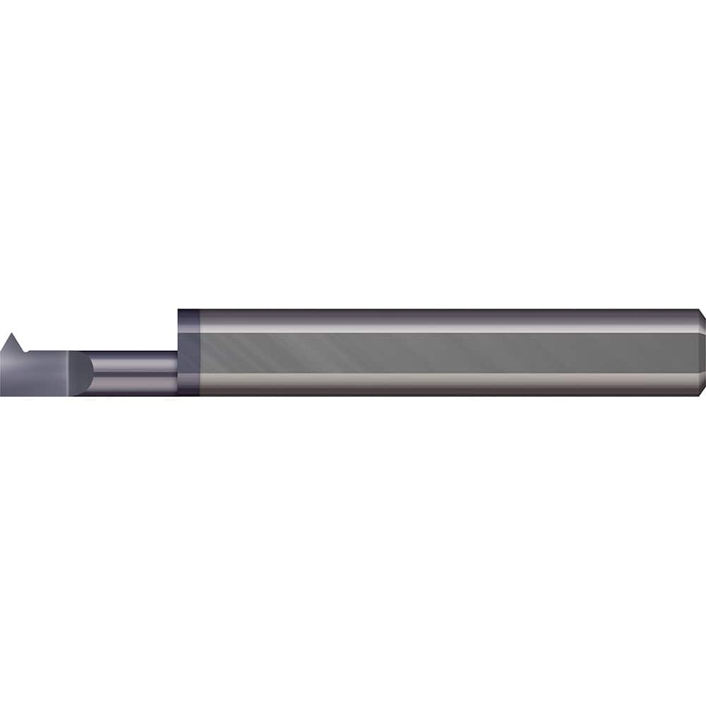 Micro 100 - Single Point Threading Tools; Thread Type: Internal ; Material: Solid Carbide ; Profile Angle: 60 ; Threading Diameter (Decimal Inch): 0.1000 ; Cutting Depth (Decimal Inch): 0.3500 ; Maximum Threads Per Inch: 76 - Exact Industrial Supply