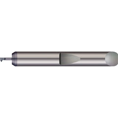 Micro 100 - Single Point Threading Tools; Thread Type: Internal ; Material: Solid Carbide ; Profile Angle: 60 ; Threading Diameter (Decimal Inch): 0.0350 ; Threading Diameter (mm): 0.90 ; Cutting Depth (Decimal Inch): 0.1000 - Exact Industrial Supply