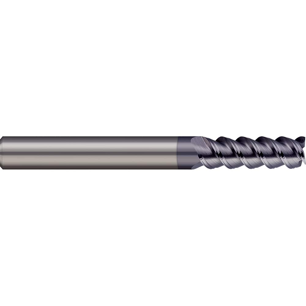 Micro 100 - 1", 1-1/2" LOC, 1" Shank Diam, 4" OAL, 3 Flute Solid Carbide Square End Mill - Exact Industrial Supply