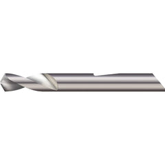 Micro 100 - 1/8" Body Diam, 90°, 1-1/2" OAL, 2-Flute Solid Carbide Spotting Drill - Exact Industrial Supply