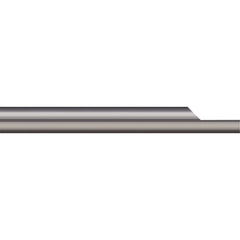 Micro 100 - Tool Bit Blanks; Material: Solid Carbide ; End Shape: Split End ; Width/Diameter (Inch): 1/4 ; Overall Length (Inch): 4 - Exact Industrial Supply