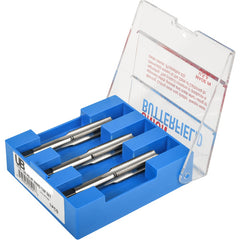 ‎No.8 32 4 Flute Tap Set Union Butterfield HSS Bright UNC Hand Tap, Set of 3 pcs Straight Flute ANSI E-code # 1528S8-32H2