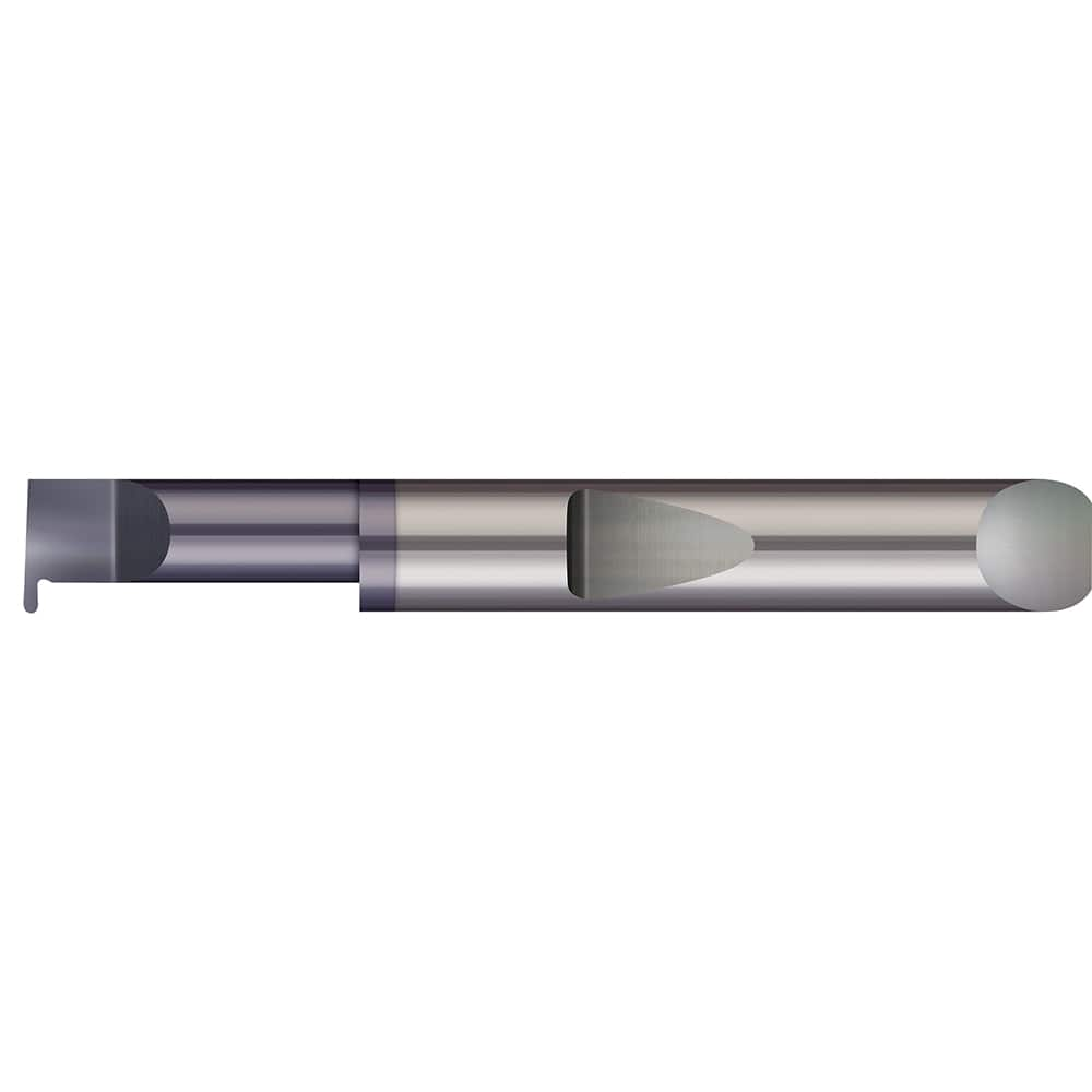 Grooving Tool: Full Radius Solid Carbide, 3/16″ Shank Dia, 0.017″ Groove Width