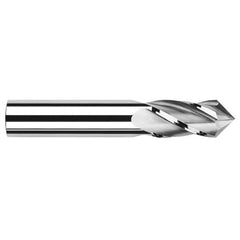 0.1250″ (1/8″) Cutter Diameter × 0.5000″ (1/2″) Length of Cut × 120° included Carbide Drill/End Mill, 4 Flutes - Exact Industrial Supply