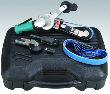 #15032 - 1/4 x 18" Belt Size - Air-Powered Abrasive Belt Tool - Americas Industrial Supply