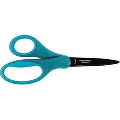Fiskars - Scissors & Shears; Blade Material: Stainless Steel w/Non-Stick Coating ; Handle Material: Plastic ; Length of Cut (Inch): 2.24 ; Handle Style: Offset ; Overall Length Range: 6" - Exact Industrial Supply