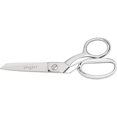Fiskars - Scissors & Shears; Blade Material: Steel; Double-Plated Chrome-Over-Nickel Finish ; Handle Material: Steel ; Length of Cut (Inch): 3.3 ; Handle Style: Bent ; Overall Length Range: 7" - Exact Industrial Supply