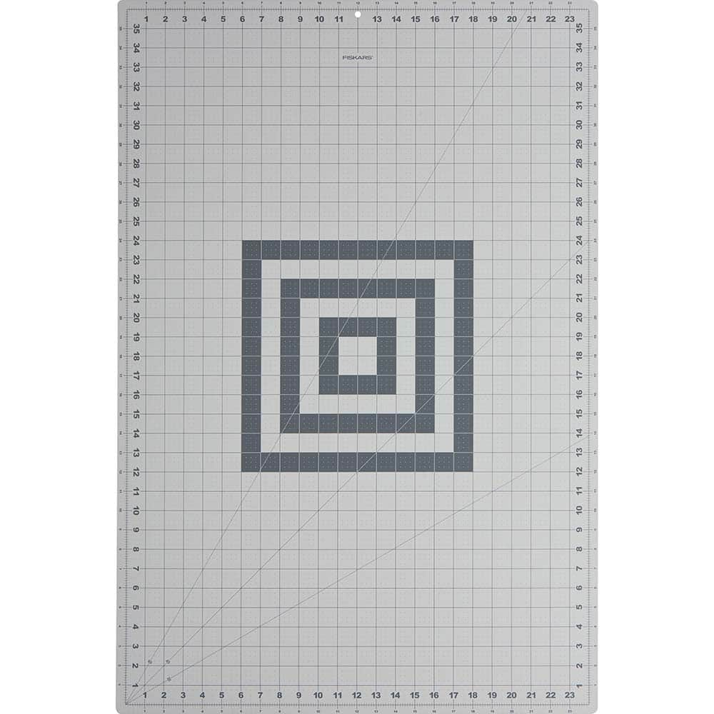 Fiskars - Self-Healing Cutting Mats; Overall Length (Inch): 36 ; Overall Width (Inch): 24 ; Thickness: 0.07 ; Color: Gray ; Type: Self-healing