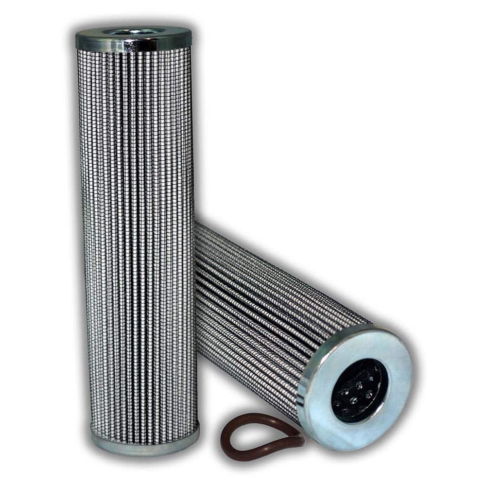 Replacement/Interchange Hydraulic Filter Element: Microglass, 10  µ
