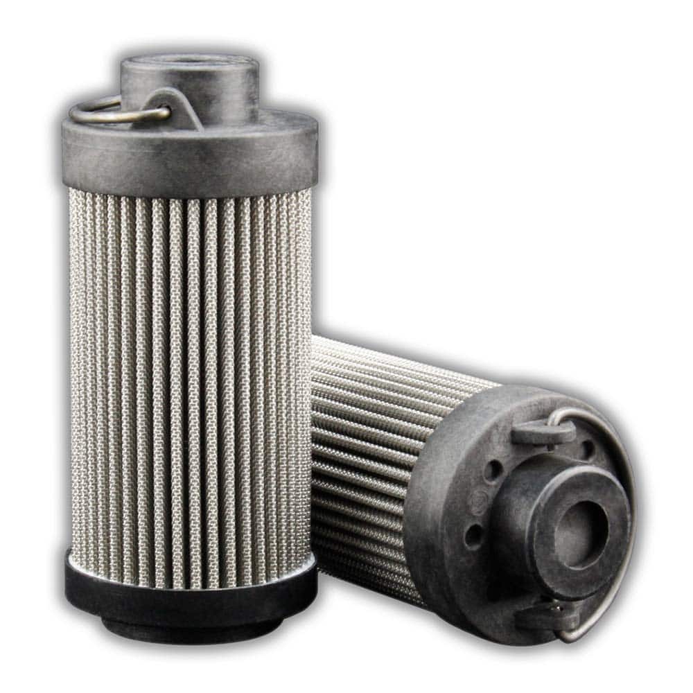 Replacement/Interchange Hydraulic Filter Element: Stainless Steel Fiber, 10  µ