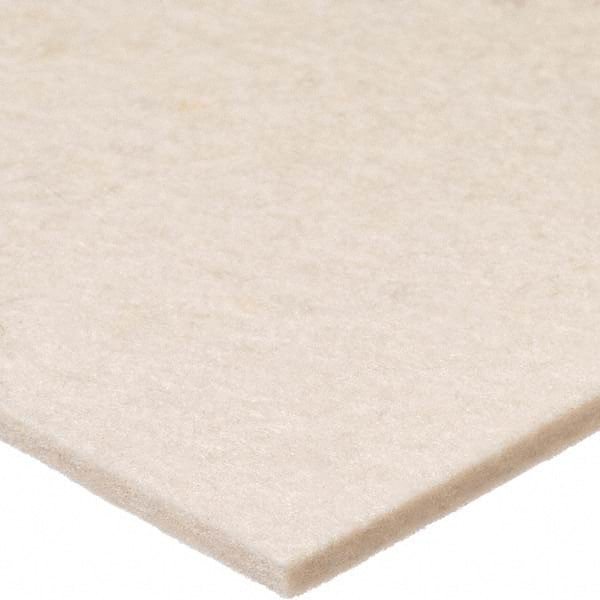 USA Sealing - 36 x 36 x 1/2" White Pressed Wool Felt Sheet - Americas Industrial Supply