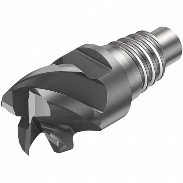 Sandvik Coromant - 1" Mill Diam, 0.5512" LOC, 0.5512" OAL, 5 Flute Square End Mill Head - Americas Industrial Supply