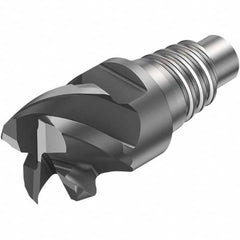 Sandvik Coromant - 1" Mill Diam, 0.5512" LOC, 0.5512" OAL, 5 Flute Square End Mill Head - Americas Industrial Supply