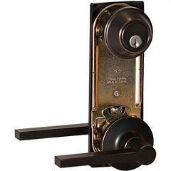 Stanley - Entry Lever Lockset for 1-3/8 to 1-3/4" Thick Doors - Americas Industrial Supply