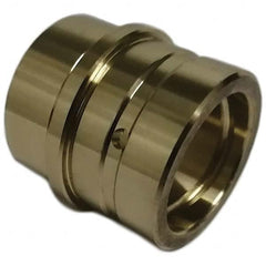 Gibraltar - Die & Mold Straight Bushings; Material: Solid Bronze ; Overall Length (Inch): 2-1/4 ; Overall Length (Decimal Inch): 2-1/4 ; Inside Diameter (Inch): 2.0005 ; Body Diameter (Decimal Inch): 2.5005 ; Attachment Method: Press-Fit - Exact Industrial Supply