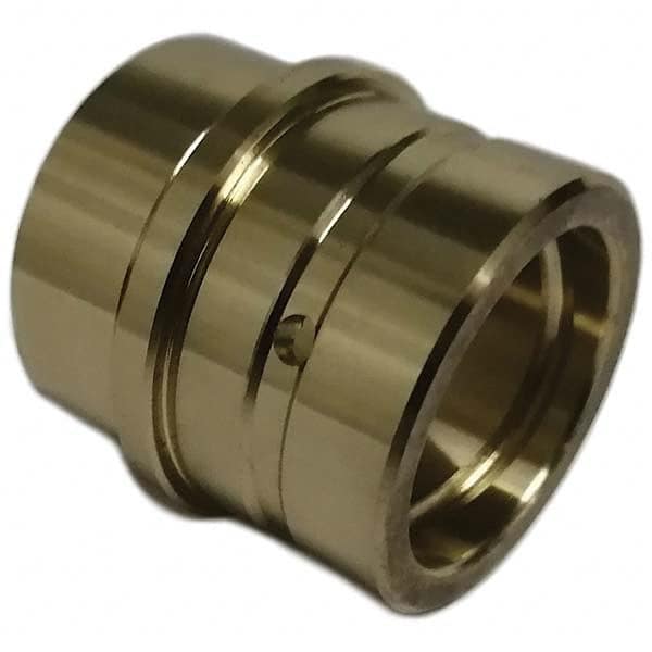 Gibraltar - Die & Mold Straight Bushings; Material: Solid Bronze ; Overall Length (Inch): 1-3/4 ; Overall Length (Decimal Inch): 1-3/4 ; Inside Diameter (Inch): 1.2505 ; Body Diameter (Decimal Inch): 1.6255 ; Attachment Method: Press-Fit - Exact Industrial Supply