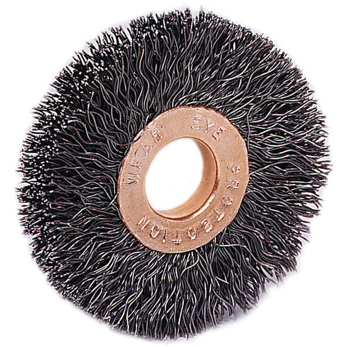2-1/2″ Small Diameter Crimped Wire Wheel, .0118″ Steel Fill, 1/2″-3/8″ Arbor Hole - Americas Industrial Supply