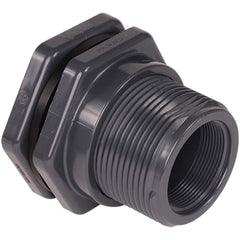 Hayward - Plastic Pipe Fittings; Type: Bulkhead Fitting ; Fitting Size: 6 (Inch); End Connections: Socket x Socket ; Material: PVC ; Schedule: 80 ; Maximum Pressure (psi): 150.00 - Exact Industrial Supply