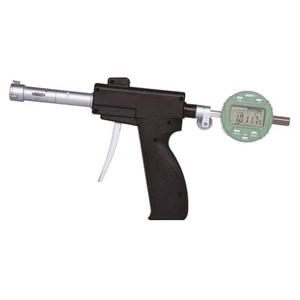 Insize USA LLC - Electronic Bore Gages; Type: Pistol Grip Electronic Bore Gage ; Minimum Measurement (Decimal Inch): 1.0000 ; Maximum Measurement (Decimal Inch): 1.2000 ; Gage Depth (Inch): 3-5/8 ; With Accessories: Yes ; Accuracy (Decimal Inch): 0.00016 - Exact Industrial Supply