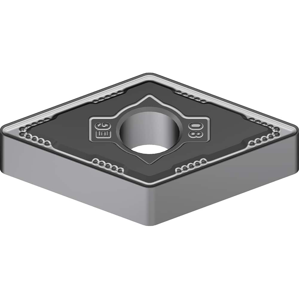 DNMG441EEG AC6030M Carbide Turning Insert Absotech Finish, 0.6102″ Long, 1/2″ Inscribed Circle, 0.0157″ Corner Radius, 1/4″ Thick, Series AC6000M