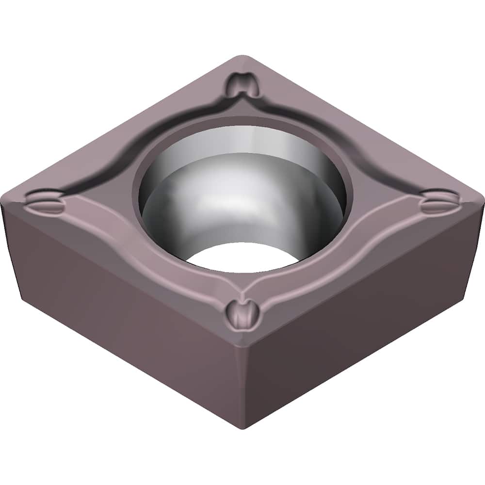 CPMT322ESU AC6040M Carbide Turning Insert Absotech Finish, 0.3819″ Long, 3/8″ Inscribed Circle, 0.0315″ Corner Radius, 0.1252″ Thick, Series AC6000M