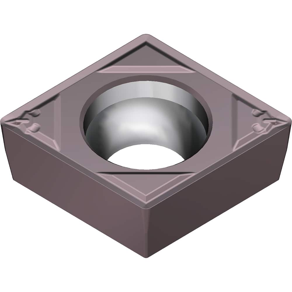CPMT321ELB AC6040M Carbide Turning Insert Absotech Finish, 0.3819″ Long, 3/8″ Inscribed Circle, 0.0157″ Corner Radius, 0.1252″ Thick, Series AC6000M