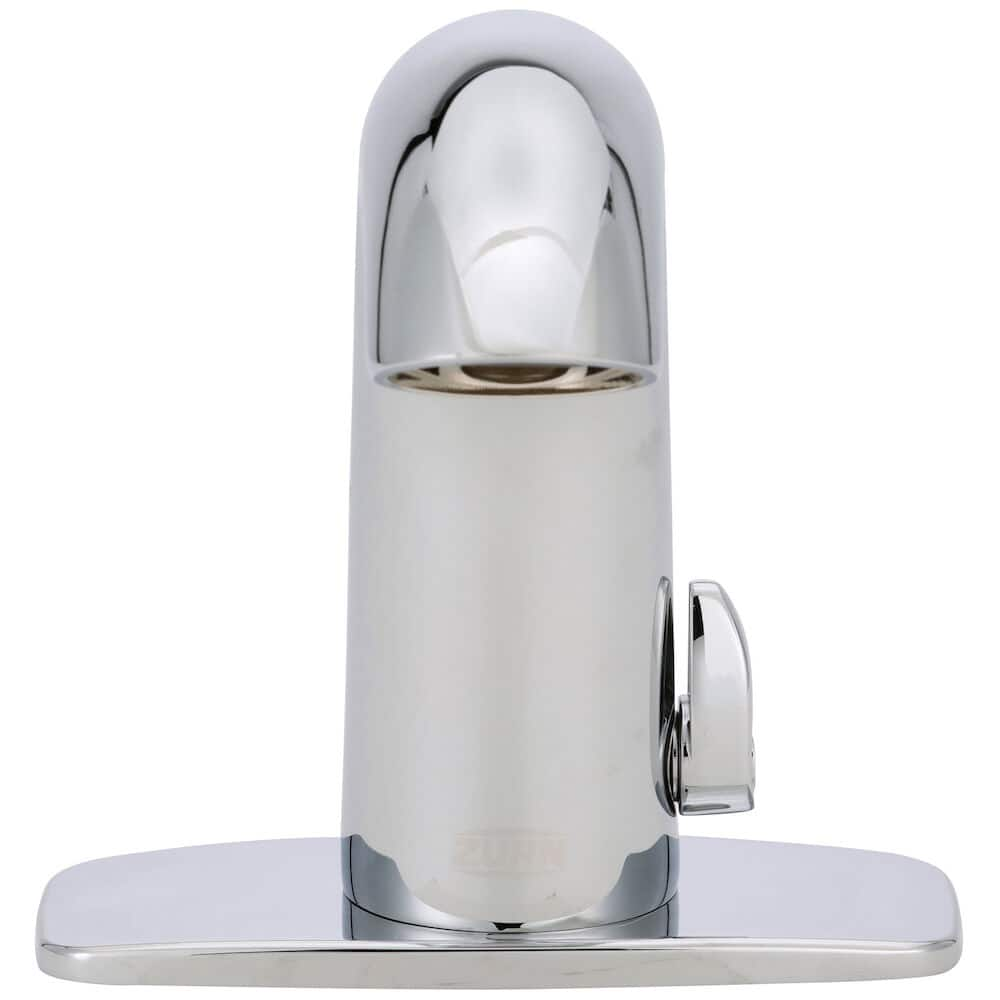 Zurn - Electronic & Sensor Faucets; Type: Sensor ; Style: Internal Temperature Control Mixer ; Type of Power: Battery ; Spout Type: Standard ; Mounting Centers: 3 (Inch); Finish/Coating: Polished Chrome - Exact Industrial Supply