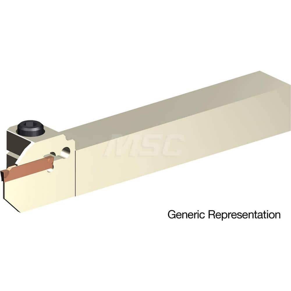 Indexable Cutoff Toolholder: 8 mm Max Depth of Cut, 16 mm Max Workpiece Dia, Right Hand 16 mm Shank Height, 16 mm Shank Width, Uses GCMN Inserts, Series GND