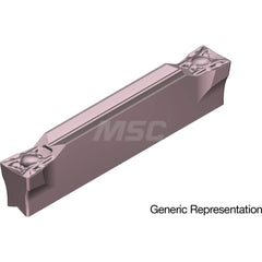 Grooving Insert: GCM7004ML AC530U, Solid Carbide Super ZX Finish, Neutral, 7 mm Cutting Width, 25 mm Max Depth, Series GND