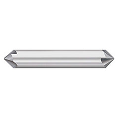 Titan USA - Chamfer Mills; Cutter Head Diameter (Inch): 1/2 ; Included Angle B: 60 ; Included Angle A: 60 ; Chamfer Mill Material: Solid Carbide ; Chamfer Mill Finish/Coating: Uncoated ; Overall Length (Inch): 3 - Exact Industrial Supply